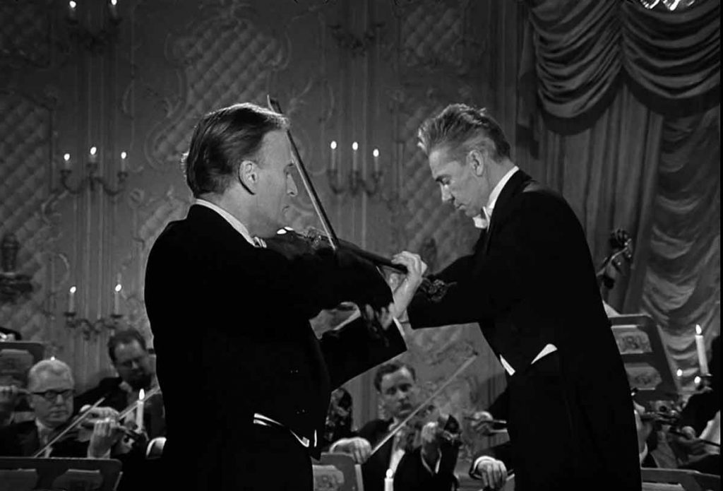 Herbert von Karajan and Yehudi Menuhin